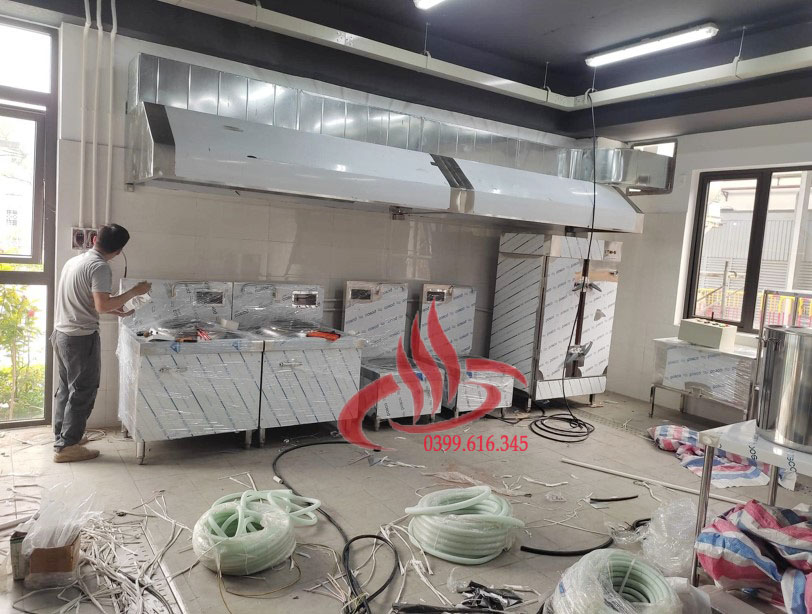 Lắp đặt bếp công nghiệp inox