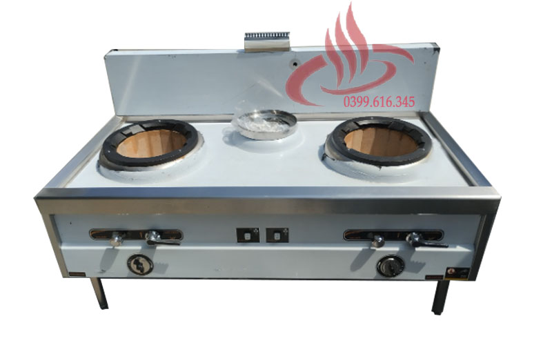 Bếp á 2 họng quạt thổi đắp đất