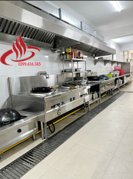lắp đặt Bếp Công Nghiệp inox trọn gói - Bếp Thảo Linh