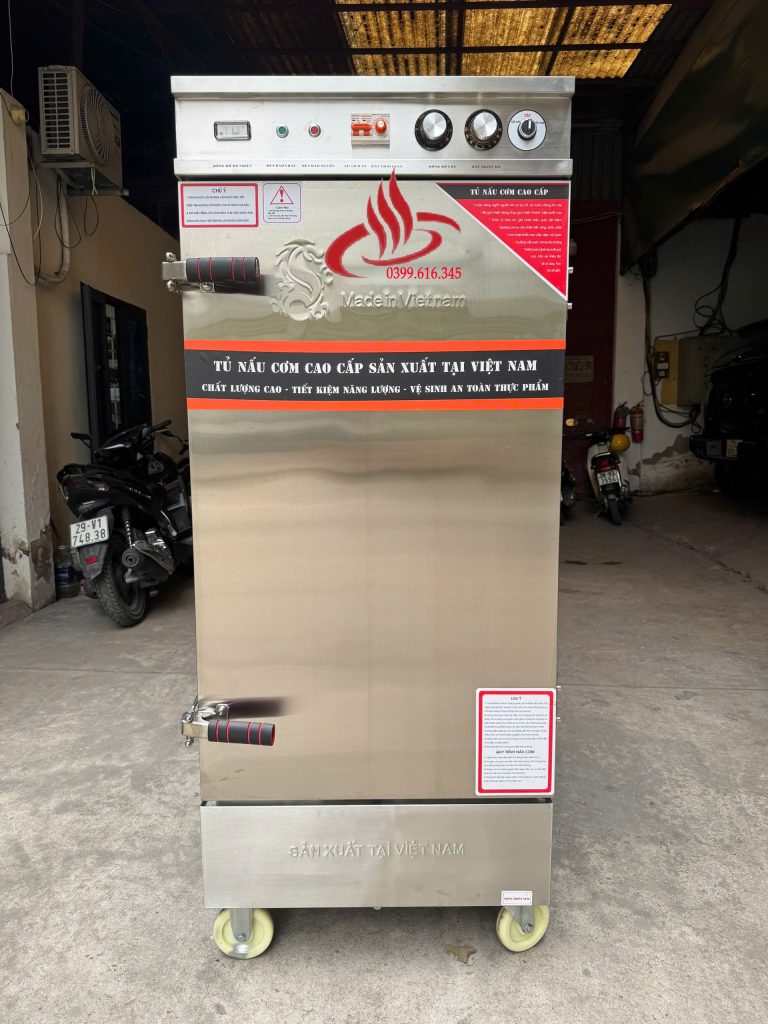 Tủ nấu cơm 12 khay điện công nghiệp