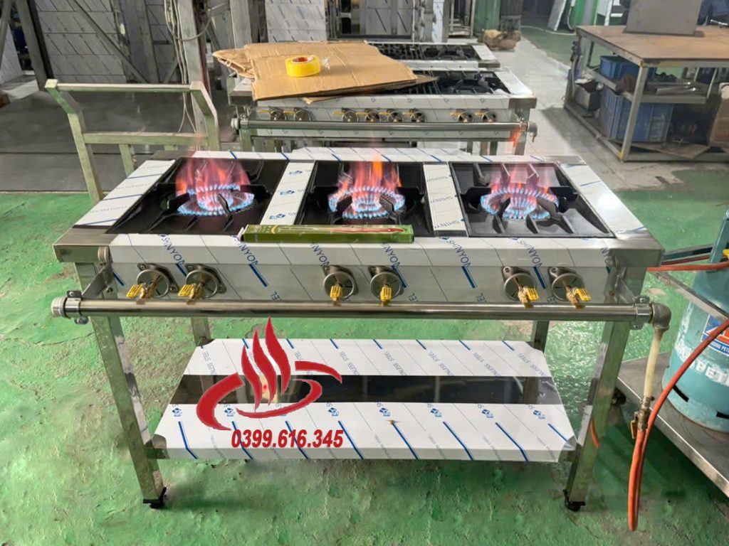 Bếp Gas Công Nghiệp 3 Họng To - Bếp Thảo Linh 0399616345